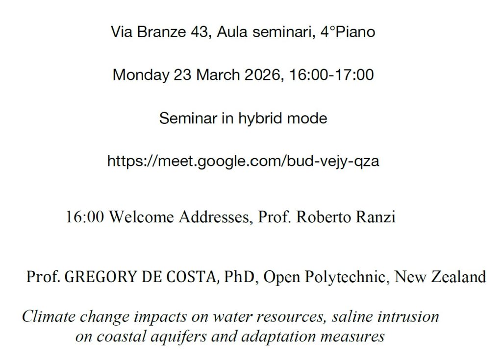 Prof. Gregory De Costa